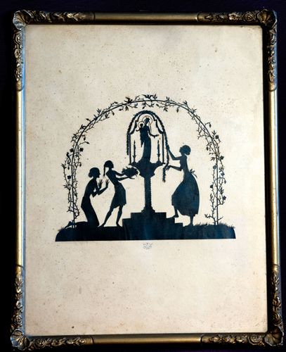 Hanna Weil, Anbetung der Madonna, 1926, Scherenschnitt auf Papier, Maße unbekannt, Privatsammlung, © Foto: Randall Cook